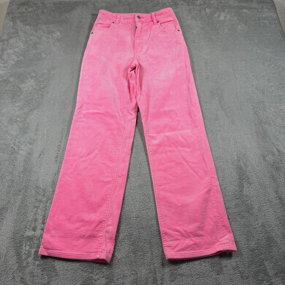 Rolla's Corduroy Pants Womens 28 Pink High Rise Straight Leg